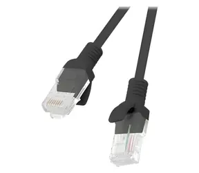 Lanberg Patchkabel Cat5E UTP 3M schwarz / Patchkabel / RJ45-RJ45 / Fluke-geprüft