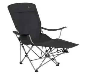 Outwell Catamarca Lounger schwarz / Camping-Entspannungsstuhl / für 1 Person