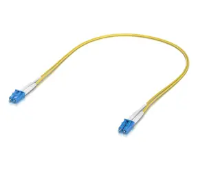 Ubiquiti UACC-OFC-S2-LULU-0.5M-50 gelb / Optisches Patchkabel / LC-LC / OS2 Singlemode / 0,5 m / 50 Stück