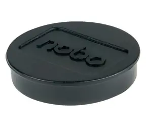 NOBO 30 mm schwarz / Magnete / 4 Stück pro Packung