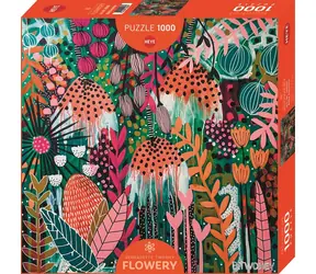 HEYE Puzzle Ruby Sunshine / Blumenmuster / Quadratisch / 1000 Teile