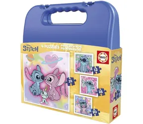 Educa Puzzle im Koffer Stitch 4in1 / 12, 16, 20 und 25 Teile