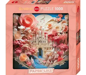 HEYE Puzzle Weißes Schloss / Quadratisches Papierformat / 1000 Teile / 56 × 56 cm