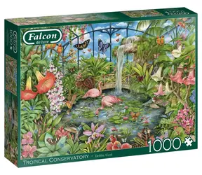 FALCON Puzzle Tropisches Gewächshaus / 1000 Teile / ab 12 Jahren