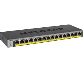 Netgear GS116LP schwarz / Switch / 16x Gigabit PoE+ / 90W / Unmanaged