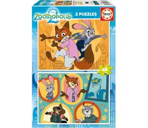 Educa Puzzle Zootropolis 2 / 2x48 Teile