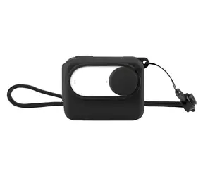 Puluz PU866B schwarze Silikonhülle für Insta360 GO 3 mit Objektivdeckel