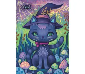 HEYE Puzzle Dreaming: Hexenkatze / 1000 Teile / 50 x 70 cm