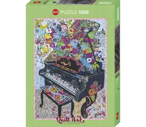 HEYE Puzzle-Quilt-Kunst: Klavier / 1000 Teile / 50 x 70 cm