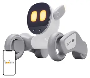 LOONA Interaktiver Roboter Premium / Ladestation / Gesichtserkennung / Selbstnavigation / WLAN / 1350 mAh