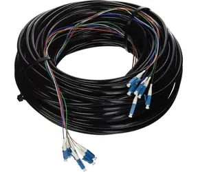 Ubiquiti UFiber SM 100 / Glasfaserkabel / 6x Singlemode / LC/LC / 30 m / für den Außenbereich