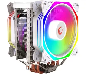 Rampage Octagon C60 weiß / CPU-Kühler / 2x 120 mm / TDP 180 W / 29 dB / 1800 U/min / Intel + AMD