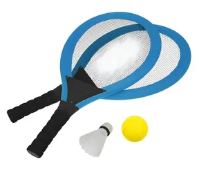 RULYT Lazy Tennisset blau / 2x Schläger / Ball / Korb