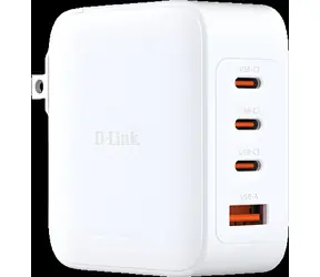 D-Link DCP-101/E weiß / Netzteil / GaN / 100 W / 3x USB-C & 1x USB-A / PD 3.0