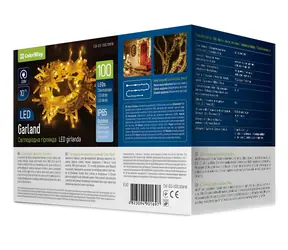 Colorway LED-Lichterkette warmweiß / LED-Kette / 100 LEDs / 10 m / IP65 / 230 V
