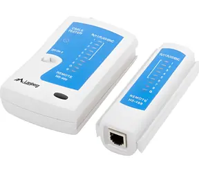 Lanberg NT-0401 / Kabeltester / RJ-45 / RJ-11 / RJ-12 / Koaxialkabel / LED-Anzeige