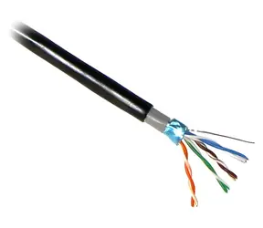Planet Elite FTP Cat5e-Kabel / Kabel / Ader 4-paarig / Außenkabel mit PE+PVC-Doppelmantel / geschirmt / 305 m