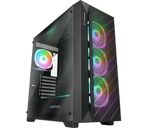 Rampage Prime Mesh ARGB schwarz / Gehäuse / Mesh-Panel / ARGB-Hintergrundbeleuchtung