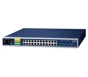 Planet IGS-R4215-24T4X / Industrie-Switch / 24x Gigabit RJ-45 / 4X 10G SFP+ / L2/L4 / IP30