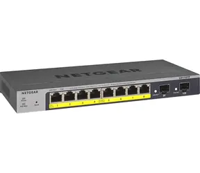 Netgear GS110TPv3 / Switch / 8x GE PoE+ / 55W Budget / SMART Managed Pro / Lüfterlos