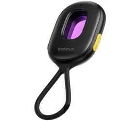 Baseus Heyo Series II schwarz / Detektor für versteckte Kameras / Alarm / LED-Taschenlampe / + USB-A- und USB-C-Kabel