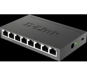 D-Link DGS-108 / Switch / 8- Port / 10/100/1000 Mbit/s / unmanaged / Metallgehäuse
