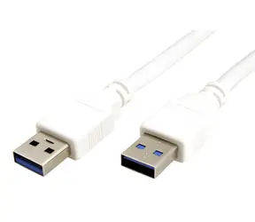 OEM Value USB-A - USB-A weiß / Kabel / USB 3.0 / 5 Gbit/s / 1,8 m