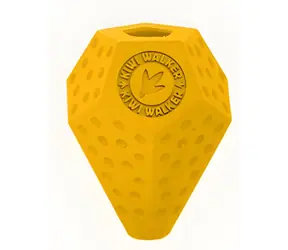 KIWI WALKER Spielzeug DIABALL Maxi orange / Gummi / Loch für Leckerlis / Für Hunde / 10 cm