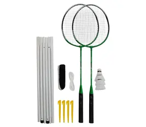 RULYT Badminton-Set / 2 Schläger / 3 Bälle / Netz / Tasche
