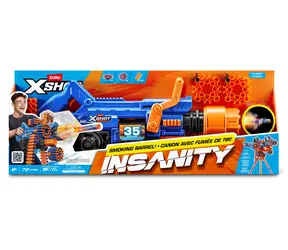 Zuru Kinderpistole X-Shot Insanity Smoke N Barrel / 72 Darts / Schussweite 27 m / Raucheffekt / ab 8 Jahren