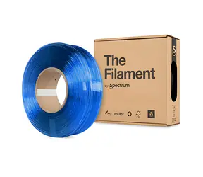 Filament ReFill PETG transparent blau / Druckfilament / 1,75 mm / 1 kg