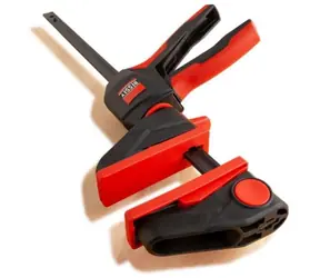 Bessey EZ360-15 schwarz, rot / Einhandklemme / 360° drehbarer Griff / 150 x 80 mm / Spannkraft 1400 N