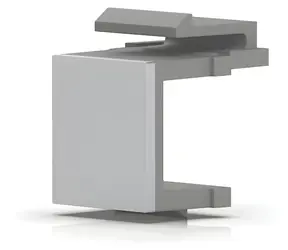 Ubiquiti Keystone Blindabdeckungen grau / Aufsteckbare Portabdeckungen / 24 Stück / für Keystone-Patchpanel