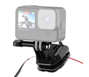 Puluz schwarze Action-Kamerahalterung für Motorrad-Windschutzscheibe / Aluminium / für GoPro, DJI, Insta360