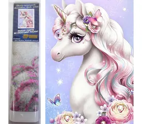 Diamantmalerei - Einhornmädchen / 30 x 40 cm
