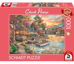 Schmidt Puzzle Goldener Abend an der Küste / 1000 Teile / ab 12 Jahren