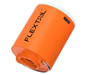 Flextail Tiny Pump X orange / Tragbare Luftpumpe / Druck 3,5 kPa / LED-Taschenlampe
