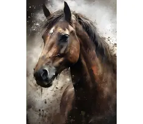 Diamantmalerei - Porträt eines Pferdes / 30 x 40 cm