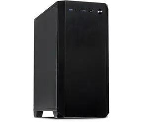 Inter-tech H-606 schwarz / Gehäuse / mATX / leise / max. 320 mm Grafikkarte / 2x USB 3.2 Gen1