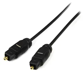Neutrales Toslink-Stecker-Stecker-schwarzes optisches Audiokabel / SPDIF / 2 m