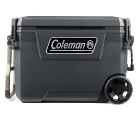 Coleman Convoy 65QT Kühlbox auf Rollen, dunkelgrau / Isoliert bis zu 120 Stunden / Volumen 29 l