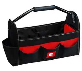 Einhell Tasche 45/22 schwarz/rot / Werkzeugtasche / verstärkter Boden