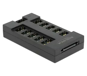 DeLock RGB-Hub schwarz / ARGB-LED-Hub / 10 Kanäle / 5 V