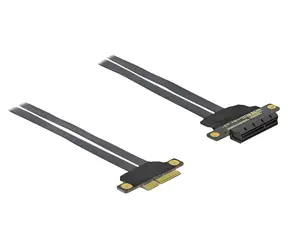 DeLock Riser-Karte PCIe x4 auf x4 / Riser-Karte / Flexibles Kabel 30 cm / PCIe 3.0