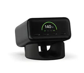Satechi ChargeView GaN 140W Space Black / Ladeadapter / Leistungsanzeige / 4X USB-C