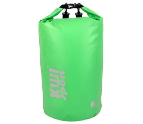KUBISPORT Bootstasche 60 l grün / Wasserdicht / Für Camping und Wassersport