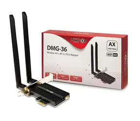 Inter-tech DMG-36 / Wi-Fi- und Bluetooth-Adapter / PCIe / Wi-Fi 6 / Bluetooth 5.2