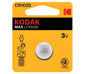 Kodak MAX CR1025 / Knopfzelle / Lithium / 3 V / 2 Stück