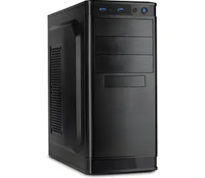 Inter-tech IT-5905 schwarz / Computergehäuse / Midi-Tower / ATX / 2x USB 3.2 Gen1 / 34 l