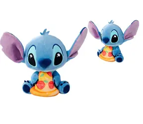 Simba Plüsch-Stitch mit Pizza / 25 cm / Disney Stitch / ab 0 Monaten